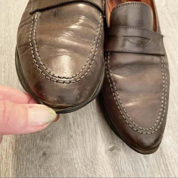 Ingledew’s Italian Collection Brown Leather Loafers Size 8.5 - Picture 9 of 9